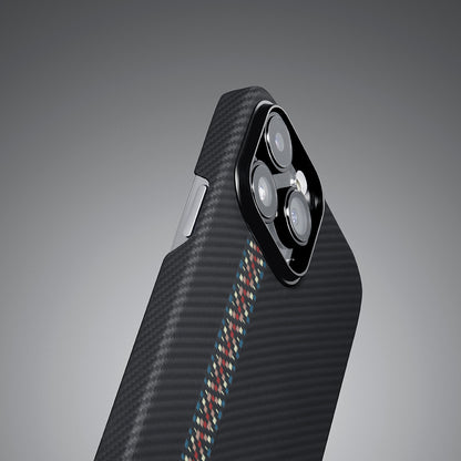 iPhone 14 Pro Kılıf M-safe Şarj Özellikli 600D Aramid Fiber Pitaka Tactile Woven Orchestra Serisi Rhapsody Kılıf