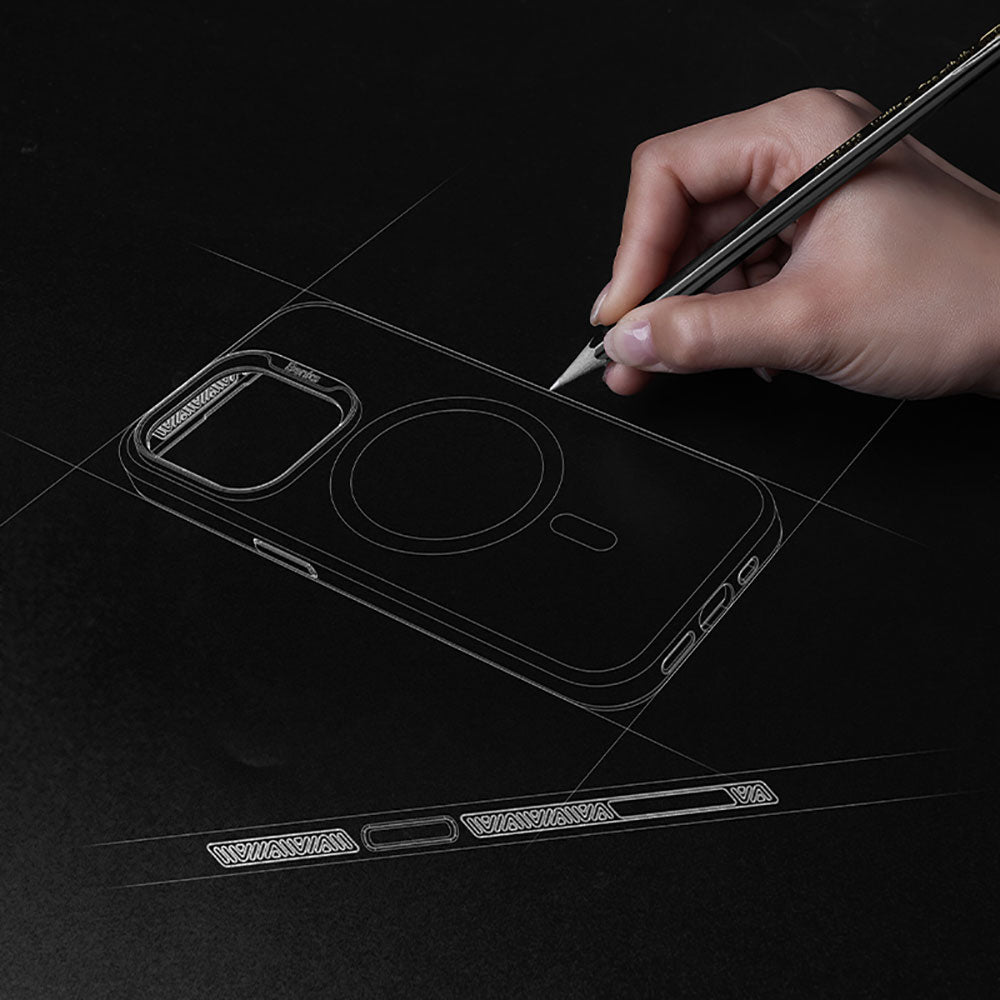Apple iPhone 14 Pro Kılıf Magsafe Şarj Özellikli Benks Lucid Armor Kapak Derin Mor