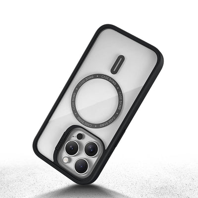 Apple iPhone 14 Pro Kılıf Magsafe Şarj Özellikli Casebang Body Frame Kapak Siyah