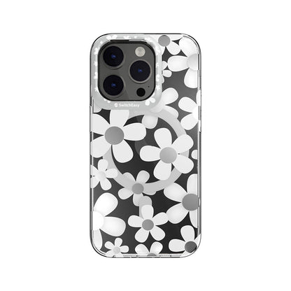 iPhone 14 Pro Kılıf M-safe Şarj Özellikli Çift IMD Baskılı Lisanslı Switcheasy Artist-M Fleur Kılıf