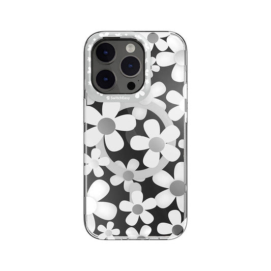 iPhone 14 Pro Kılıf M-safe Şarj Özellikli Çift IMD Baskılı Lisanslı Switcheasy Artist-M Fleur Kılıf