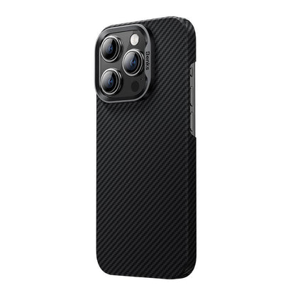 iPhone 14 Pro Kılıf M-safe Şarj Özellikli Karbon Fiber Benks MFM Lisanslı 600D Essential Kevlar Kılıf