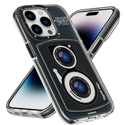 iPhone 14 Pro Kılıf M-safe Şarj Özellikli Lens Figürlü YoungKit Art Film Serisi Kılıf