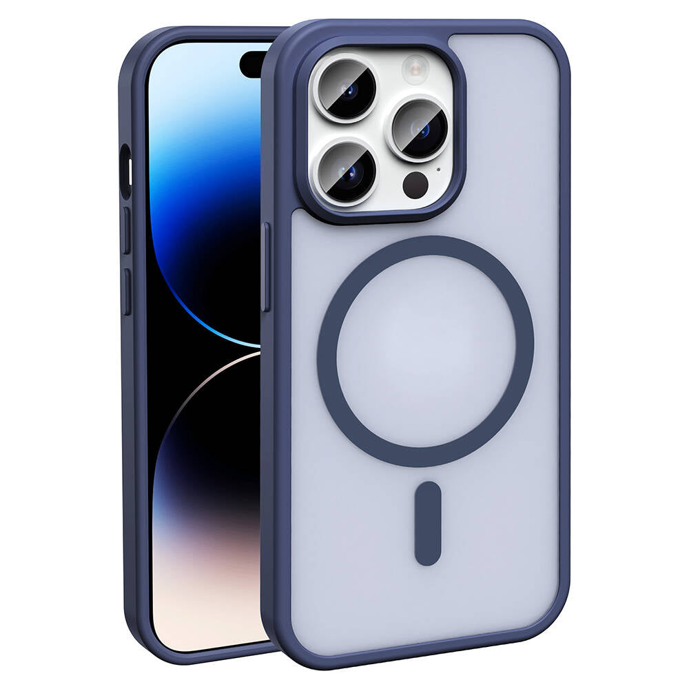 iPhone 14 Pro Kılıf M-safe Şarj Özellikli Mat Arka Yüzey Zore Sio Kılıf