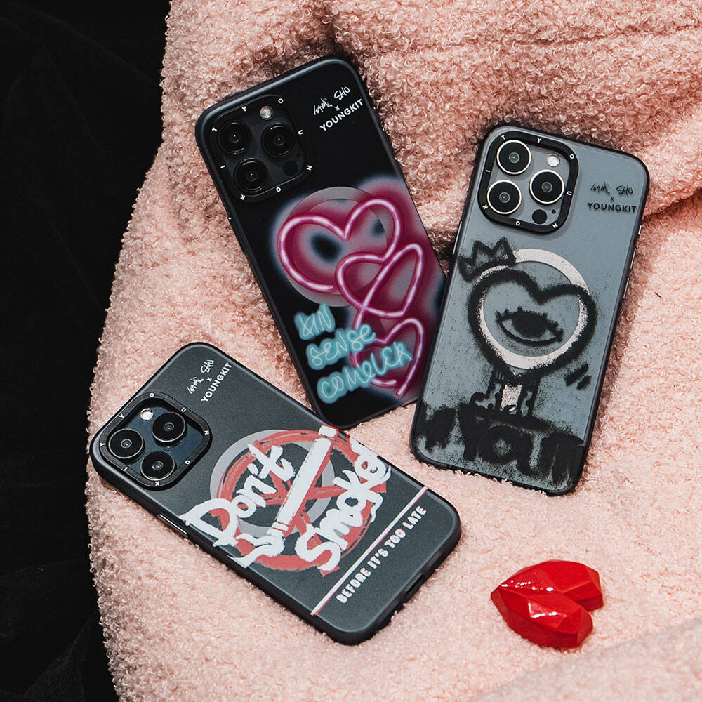 iPhone 14 Pro Kılıf M-safe Şarj Özellikli Shu Tasarımlı Youngkit City Serisi Kılıf