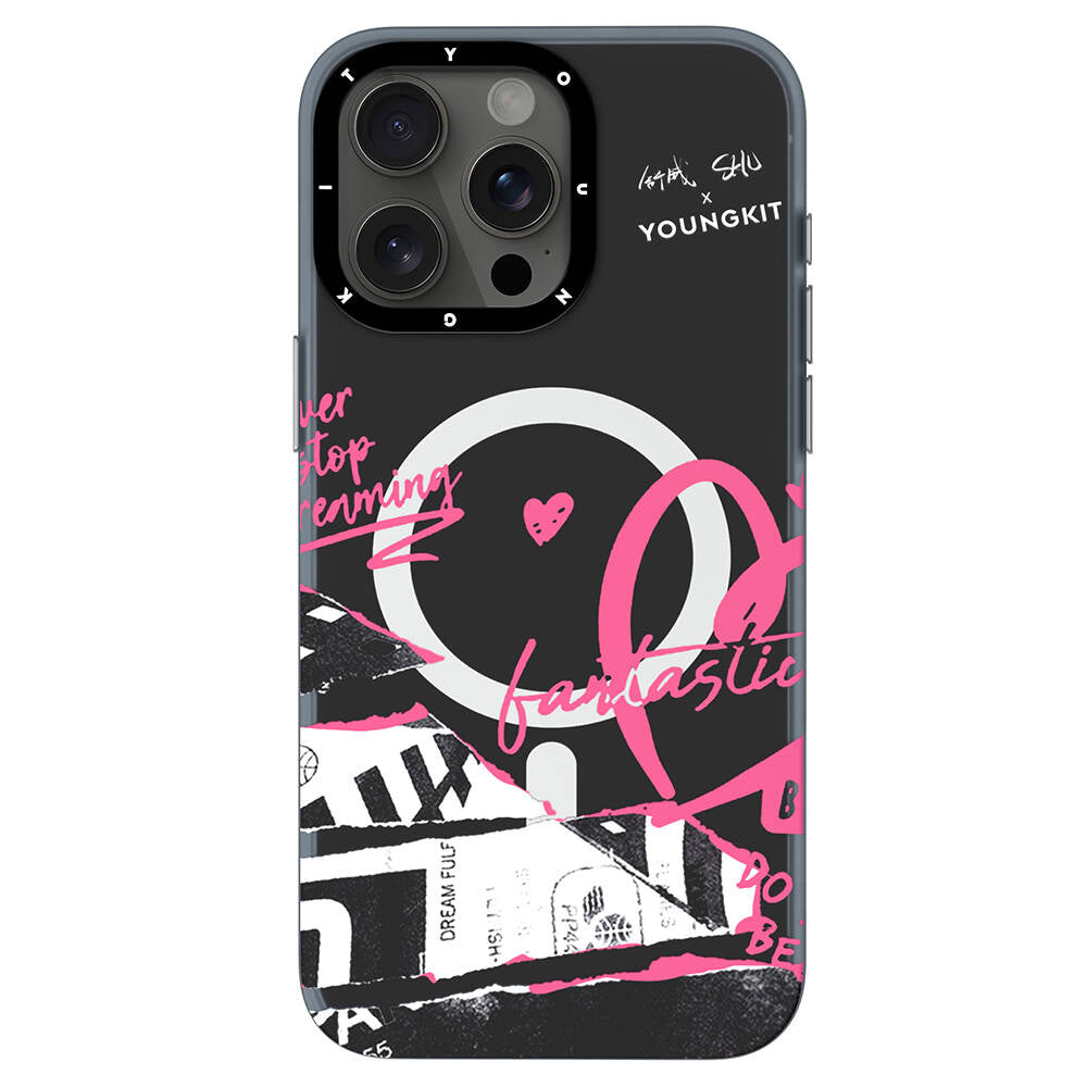 iPhone 14 Pro Kılıf M-safe Şarj Özellikli Shu Tasarımlı Youngkit Dreamland Serisi Kılıf