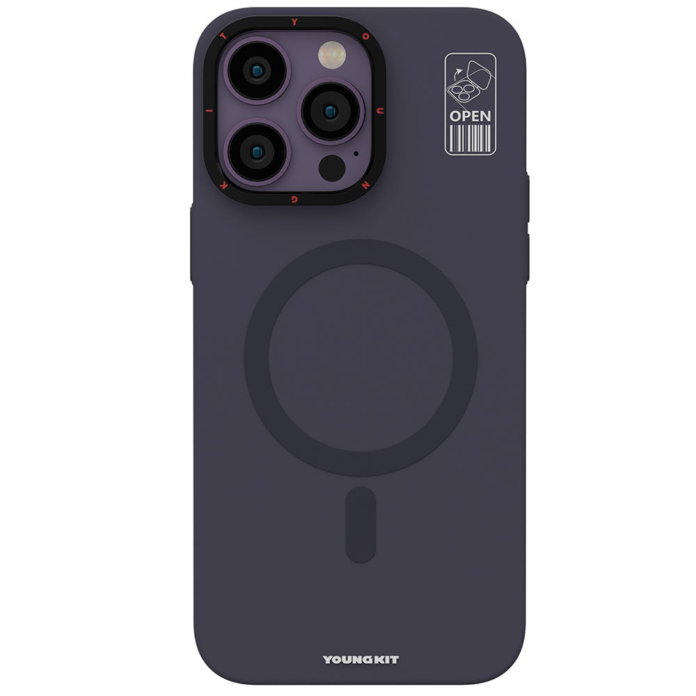 iPhone 14 Pro Kılıf M-safe Şarj Özellikli Standlı YoungKit Hermit Bracket Serisi Kılıf