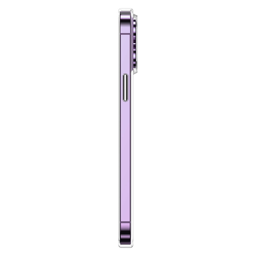 Apple iPhone 14 Pro Kılıf Magsafe Şarj Özellikli Transparan Sert PC Wlons Pita Kapak Renksiz