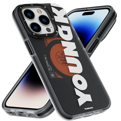 iPhone 14 Pro Kılıf M-safe Şarj Özellikli Youngkit Binfen Serisi Yazı Temalı Kılıf