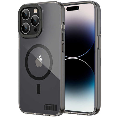 Apple iPhone 14 Pro Kılıf Magsafe Şarj Özellikli Youngkit Coloured Glaze Serisi Kapak Siyah