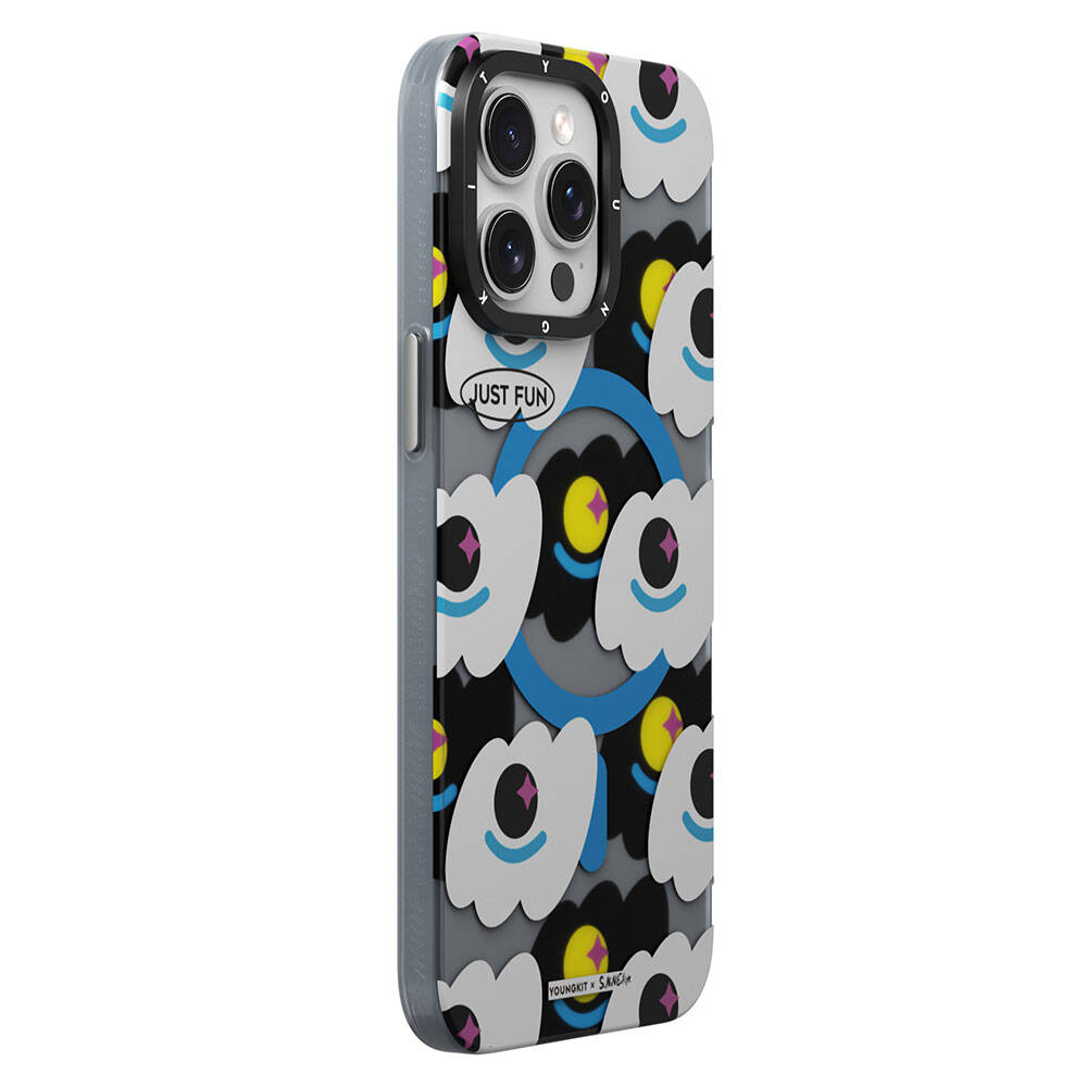iPhone 14 Pro Kılıf M-safe Şarj Özellikli Youngkit Happy View Serisi Kılıf