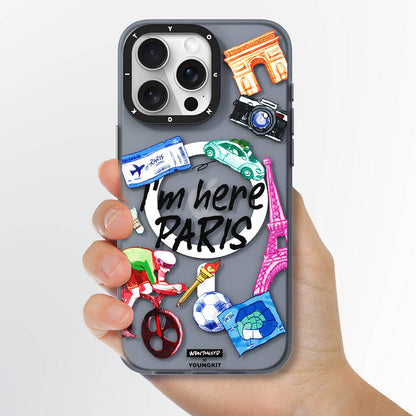 iPhone 14 Pro Kılıf M-safe Şarj Özellikli Youngkit in Paris Serisi Kılıf
