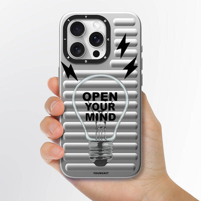 Apple iPhone 14 Pro Kılıf Magsafe Şarj Özellikli Youngkit Open Mind Serisi Kapak Siyah