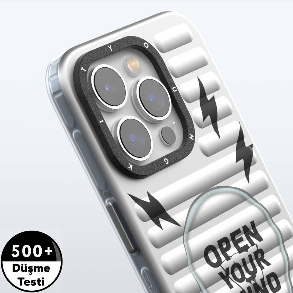 Apple iPhone 14 Pro Kılıf Magsafe Şarj Özellikli Youngkit Open Mind Serisi Kapak Siyah