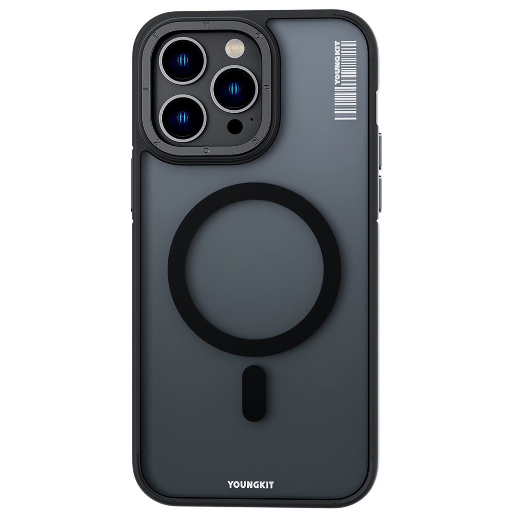 iPhone 14 Pro Kılıf M-safe Şarj Özellikli Youngkit Rock Sand Serisi Kılıf