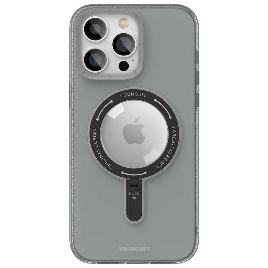 Apple iPhone 14 Pro Kılıf Magsafe Şarj Özellikli Youngkit Rock Serisi Kapak Mavi