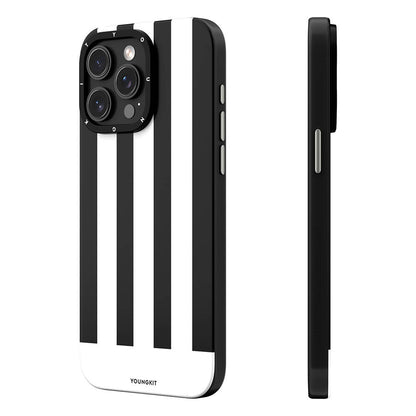 iPhone 14 Pro Kılıf M-safe Şarj Özellikli Youngkit Striped Piano Keys Serisi Kılıf