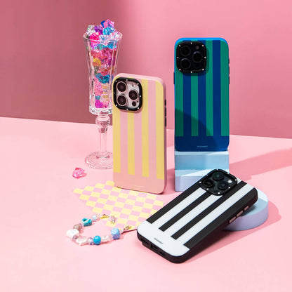 iPhone 14 Pro Kılıf M-safe Şarj Özellikli Youngkit Striped Piano Keys Serisi Kılıf