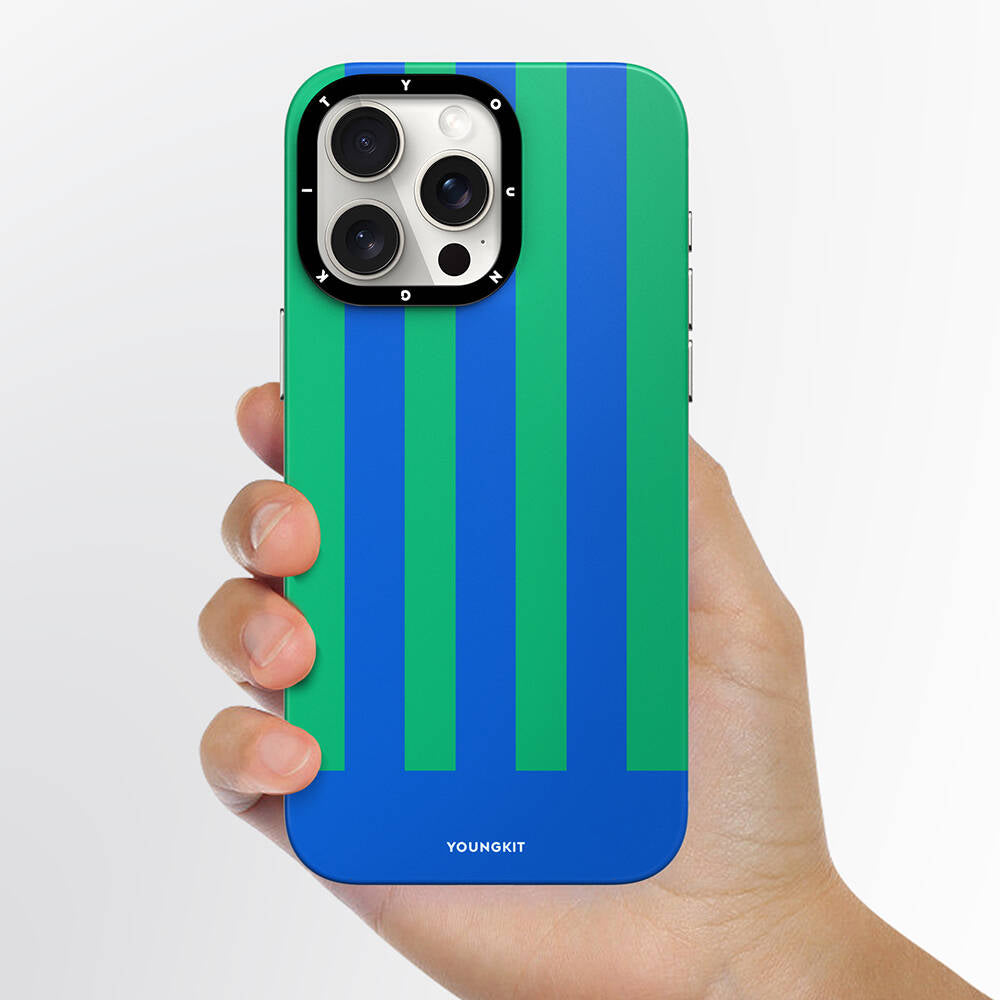 iPhone 14 Pro Kılıf M-safe Şarj Özellikli Youngkit Striped Piano Keys Serisi Kılıf