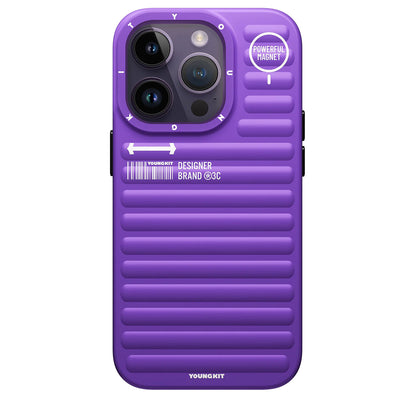 Apple iPhone 14 Pro Kılıf Mat Renkli Tasarım YoungKit Original Serisi Kapak Pembe