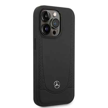 iPhone 14 Pro Kılıf Mercedes Benz M-safe Şarj Özellikli Urban Deri Kılıf