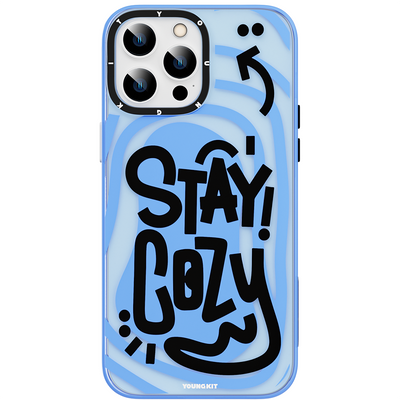Apple iPhone 14 Pro Kılıf Mutlu Mod Figürlü YoungKit Happy Mood Serisi Kapak Kırmızı