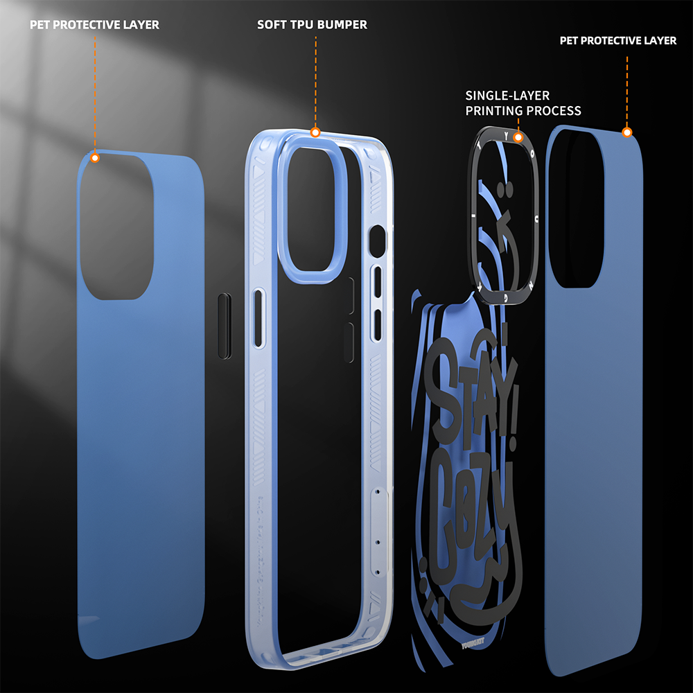 Apple iPhone 14 Pro Kılıf Mutlu Mod Figürlü YoungKit Happy Mood Serisi Kapak Kırmızı