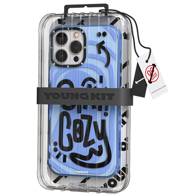 Apple iPhone 14 Pro Kılıf Mutlu Mod Figürlü YoungKit Happy Mood Serisi Kapak Kırmızı