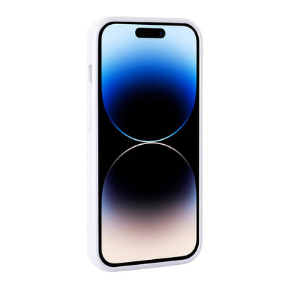 Apple iPhone 14 Pro Kılıf Parlak Taşlı Tasarım Zore Pırlanta Kapak Beyaz