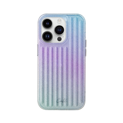 Apple iPhone 14 Pro Kılıf Parlayan Arka Yüzey Coehl Linear Kapak Yeşil