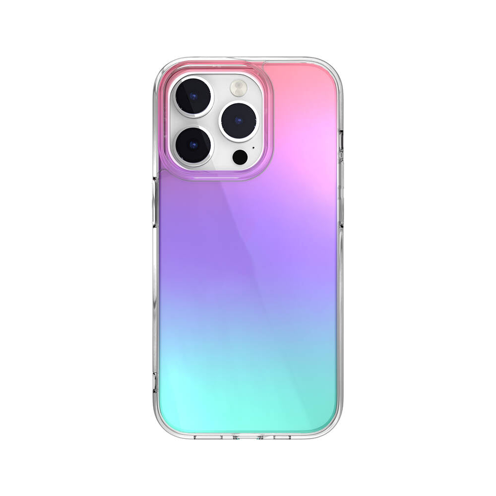 iPhone 14 Pro Kılıf Renk Geçişli Kenarları Şeffaf Tasarımlı Lisanslı Switcheasy Crush Plus Kılıf