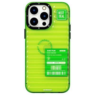 Apple iPhone 14 Pro Kılıf Şeffaf Renkli Tasarım YoungKit Fluorite Serisi Kapak Siyah