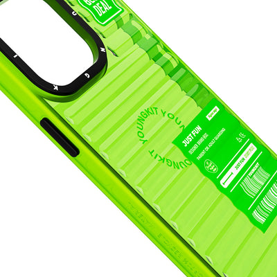 Apple iPhone 14 Pro Kılıf Şeffaf Renkli Tasarım YoungKit Fluorite Serisi Kapak Siyah