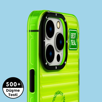 iPhone 14 Pro Kılıf Şeffaf Renkli Tasarım YoungKit Fluorite Serisi Kılıf