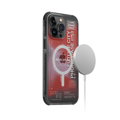 Apple iPhone 14 Pro Kılıf SkinArma Şeffaf Airbag Tasarımlı Magsafe Şarj Özellikli Shorai Kapak Mor