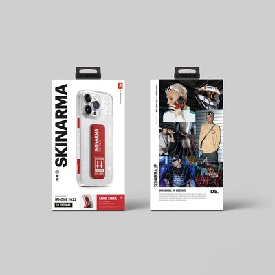 Apple iPhone 14 Pro Kılıf SkinArma Standlı Şeffaf Tasarımlı Taihi Sora Kapak Kırmızı