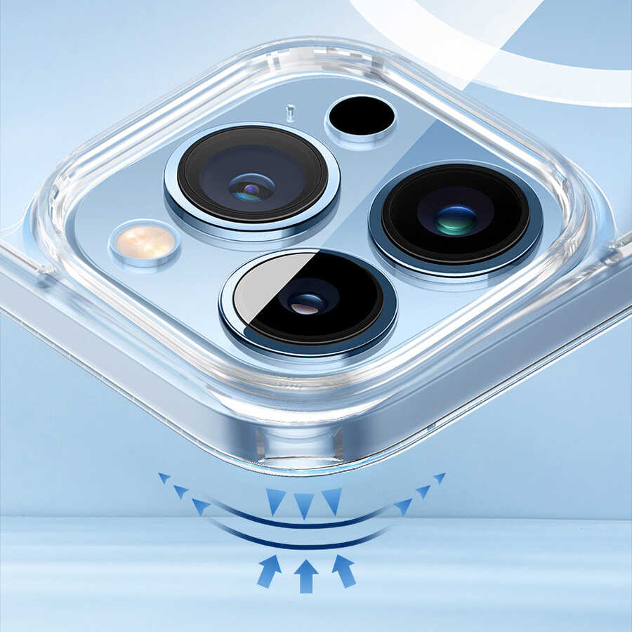 iPhone 14 Pro Kılıf Standlı M-safe Wireless Şarj Özellikli Wiwu Aurora Serisi Kılıf