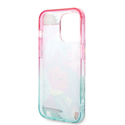 iPhone 14 Pro Kılıf U.S. POLO ASSN. Renkli Yaprak Baskılı Dizayn Kılıf