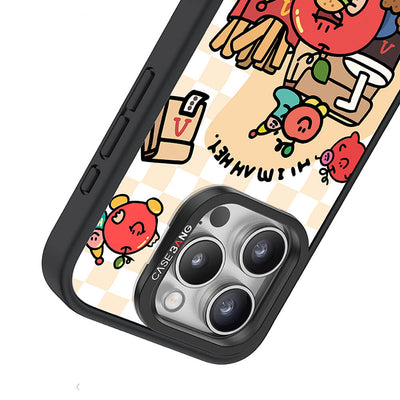 Apple iPhone 14 Pro Magsafe Şarj Özellikli Casebang Ahhey Serisi Arka Panel Pembe