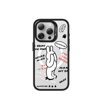 Apple iPhone 14 Pro Magsafe Şarj Özellikli Casebang Chill Out Serisi Mıknatıslı Arka Panel Siyah