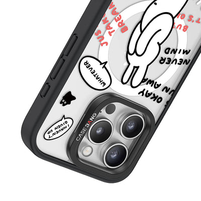 Apple iPhone 14 Pro Magsafe Şarj Özellikli Casebang Chill Out Serisi Mıknatıslı Arka Panel Siyah