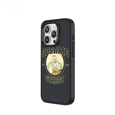 Apple iPhone 14 Pro Magsafe Şarj Özellikli Casebang Sesame Street Serisi Mıknatıslı Arka Panel Siyah