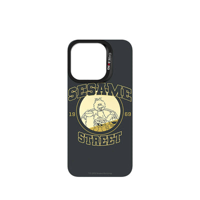 Apple iPhone 14 Pro Magsafe Şarj Özellikli Casebang Sesame Street Serisi Mıknatıslı Arka Panel Siyah