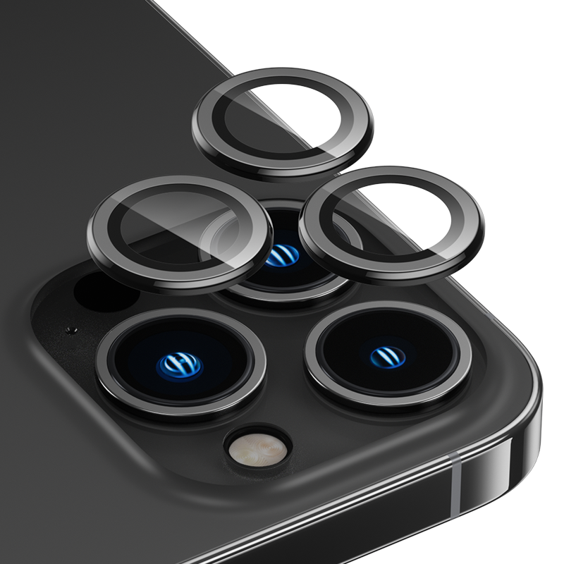 Apple iPhone 14 Pro Max Benks DR Safir Kamera Lens Koruyucu Derin Mor
