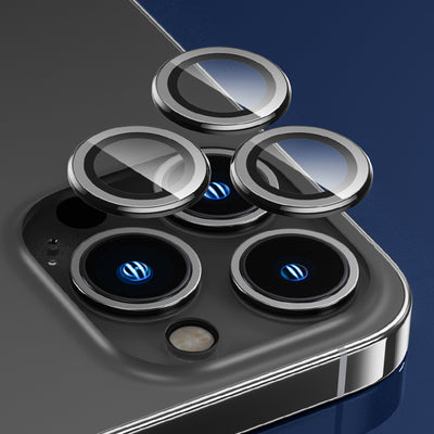 Apple iPhone 14 Pro Max Benks DR Safir Kamera Lens Koruyucu Derin Mor