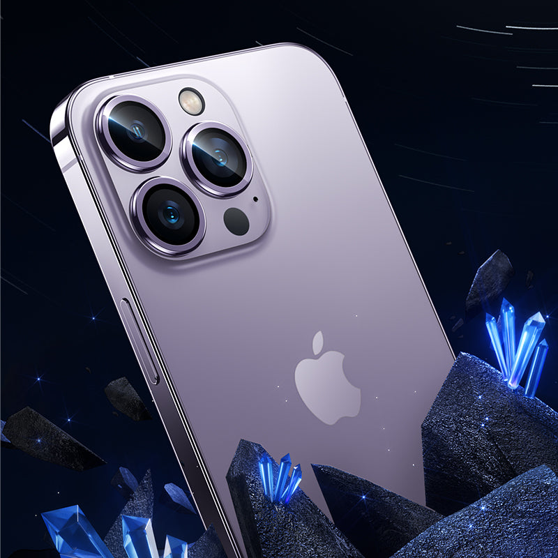 Apple iPhone 14 Pro Max Benks DR Safir Kamera Lens Koruyucu Gold