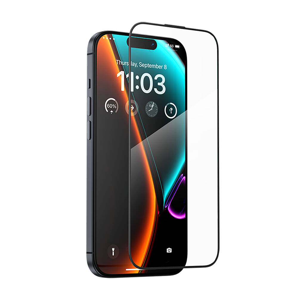 Apple iPhone 14 Pro Max Benks V Pro Ultra Shield 0.3mm Ekran Koruyucu + Kolay Uygulama Aparatlı Siyah