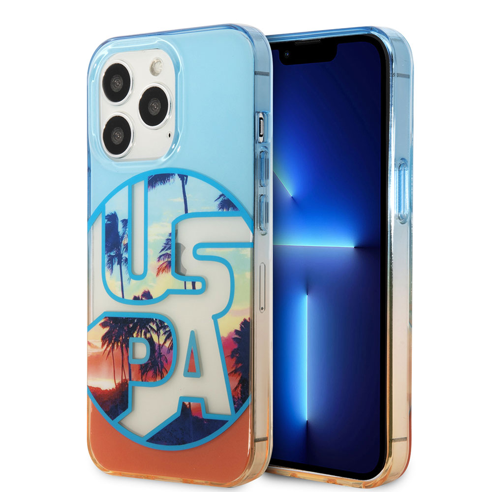 iPhone 14 Pro Max Case U.S. Polo Assn. Color Leaf Printed Design Cover