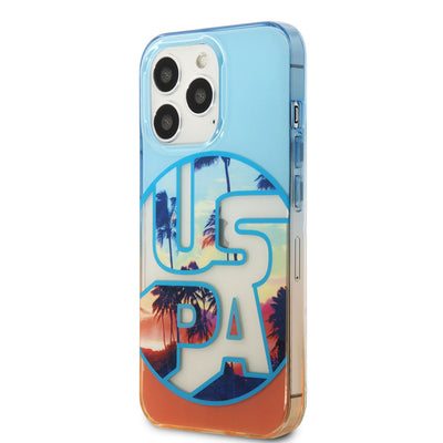 Apple iPhone 14 Pro Max Case U.S. Polo Assn. Color Leaf Printed Design Cover Yeşil