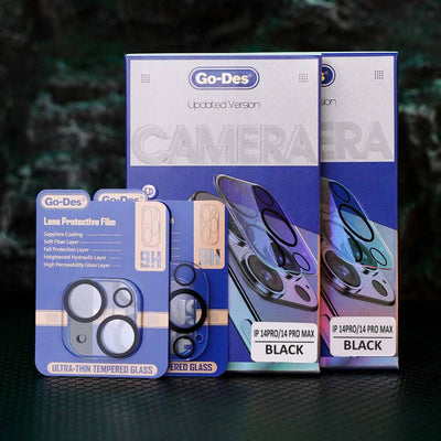 Apple iPhone 14 Pro Max Go Des Lens Shield CL-14 Kamera Lens Koruyucu Renksiz